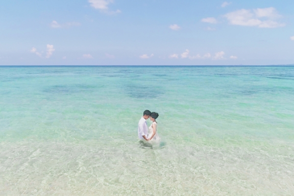 【透明度抜群の天然ビーチ！】人の少ない恩納村「安冨祖ビーチ」を使用した特別なプランです【200カット保証・フォトアルバム付き】
