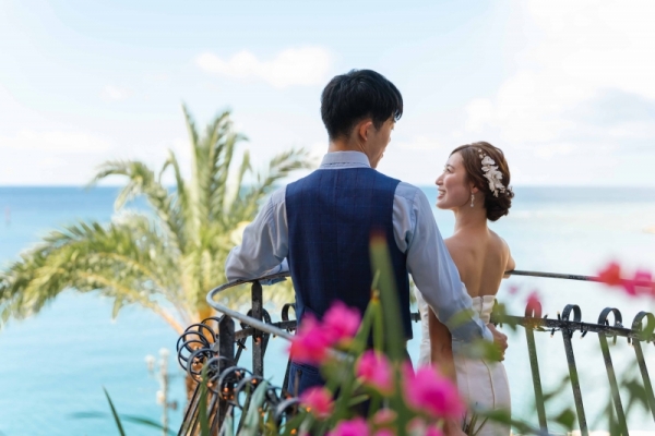 2 location plan (Araha Beach + American Village/daytime shooting) [98,000 yen] *Free schedule change in case of rain