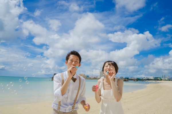 2 location plan (Araha Beach + American Village/daytime shooting) [Cheap 79,000 yen] *Free schedule change in case of rain