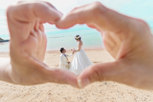 海灘婚紗攝影方案　Basic-附全部照片檔案（沖繩本島）