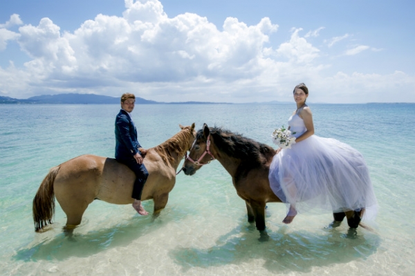【New!】騎馬婚紗攝影方案～伊江島～
